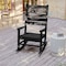 Flash Furniture Black All-Weather Classic Outdoor Rocking Chair LE-HMP-2002-110-BK-GG - alternate 9